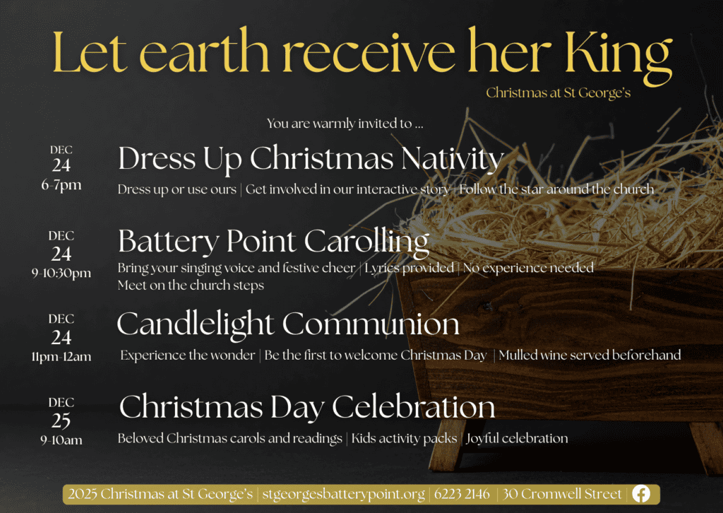 Christmas postcards 2025 let earth receive her king